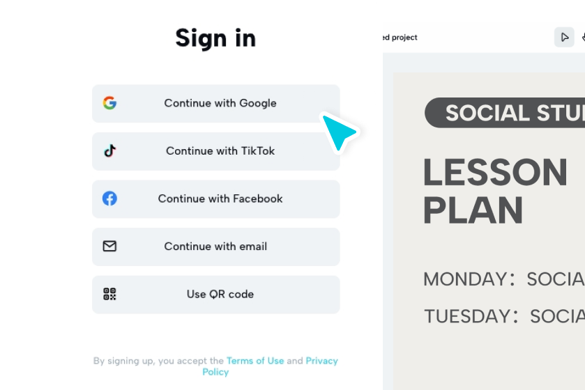 Sign in or create an account